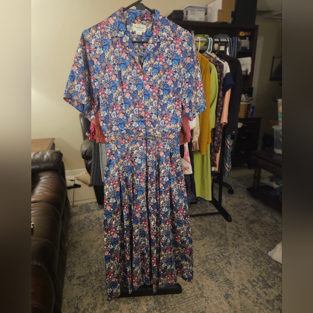 Paul stuart vintage floral dress